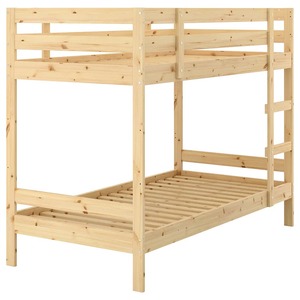 Customized Wooden Furniture Durable and Warm Natural Solid Wood Bunk <strong>Bed</strong> Frame White <strong>Pine</strong> - Product Image 1