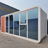 Cabine élégante en forme de capsule pour iPhone, fabrication directe d'usine, extérieur et salle de bain personnalisés, cabine Apple pour le camping en plein air, le bureau, les centres de villégiature