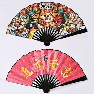 Éventail en polyester imperméable double face à motif folklorique, livraison rapide, pour Halloween, le Nouvel An chinois, cadeaux d'entreprise et souvenirs - Product Image 3