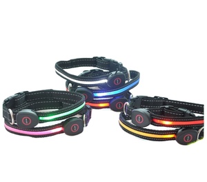 Lampu LED Kalung Anjing Peliharaan Dapat Diatur Poliester Menyala Di Malam Hari Hewan Peliharaan Anjing Kucing Anak Anjing Aman Bercahaya Perlengkapan Hewan Peliharaan - Product Image 3