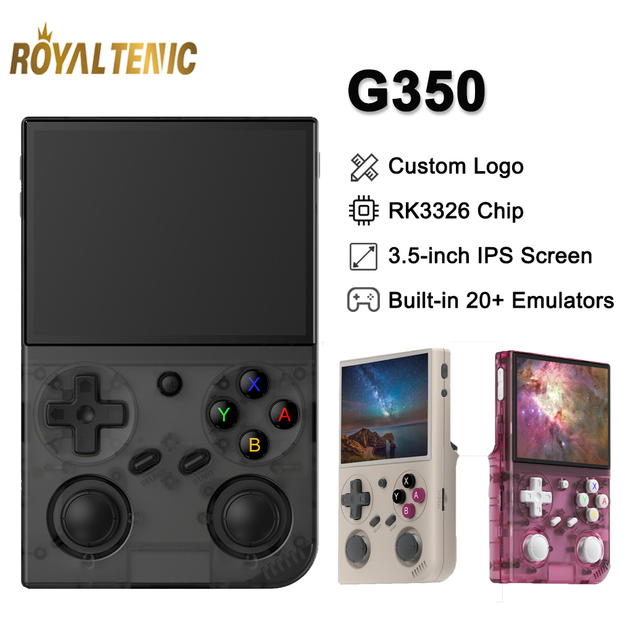 G350 3.5 Inch IPS Portable 20+ Emulators Video Hand Held Game Players Classic Arcade Gaming G350 Retro Handheld Game Console