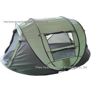<span class=keywords><strong>Tente</strong></span> de camping monocouche trois saisons pour 3-4 personnes, ouverture instantanée en une seconde, entièrement automatique, ouverture par lanceur manuel, imperméable, en polyester 210T - Product Image 5