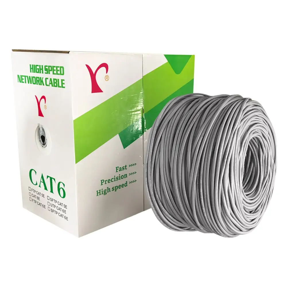 Cables de comunicación de red Cat6, Cable Lan Ethernet de 305 metros, fabricación de fábrica