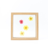 Cadre créatif de fleurs pressées Vente en gros A4 3D Diy MDF Dropship Cadre flottant en verre Spécimen en bois Cadre photo