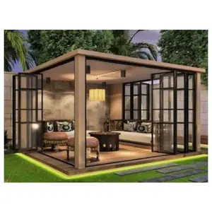 Bốn mùa solarium Hollow Sun House cửa cho nhôm hồ sơ Kính sunrooms