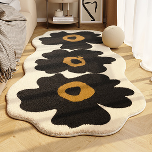 <span class=keywords><strong>Tapis</strong></span> de sol antidérapant en fausse fourrure de cachemire, fabriqué à la machine, à poils longs, imperméable, directement de l'usine, moderne, imprimé en 3D, pour salon et chambre à coucher - Product Image 1