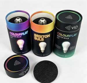 Tubo de Embalaje Personalizado para Bombillas LED, Tubo de Papel Ecológico con Tapa para Bombillas - Product Image 1