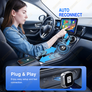GRANDNAVI USB sans fil Carplay Android Auto 2in1 BT Play Music Googl Map Sir Commande vocale - Product Image 3