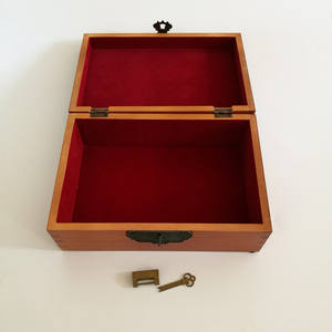 Cadeau de Noël parfait Amzcraft Style américain boîte de rangement décorative en bois écologique peu encombrante pour bijoux lettres décor - Product Image 1