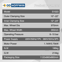 Machine de changeur de pneu de voiture OD-HOFFWIN S1023 à vendre sélecteur de pneu grattoir de pneu équipement d'atelier automatique