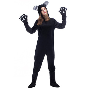 <span class=keywords><strong>Costume</strong></span> de combinaison de chat noir d'Halloween unisexe, <span class=keywords><strong>costume</strong></span> de cosplay de personnage de télévision pour adultes et garçons, déguisement pour carnaval - Product Image 1