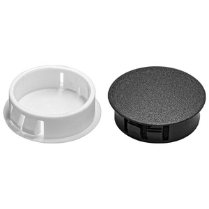 Fernandes Tapón de Plástico Redondo para Orificios, Cubierta Duradera para Muebles, Negro y Blanco - Product Image 1