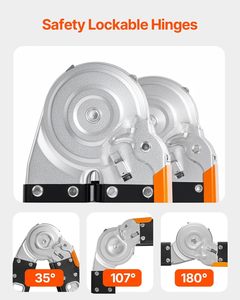 Échelle pliante multifonction en alliage d'aluminium durable 4x6, outil d'escalade pliable à charge lourde - Product Image 6