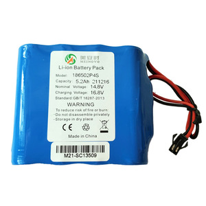 Batería de litio recargable <span class=keywords><strong>16850</strong></span> 4S2P, 14,8 V, 5200mAh, precio al por mayor - Product Image 6