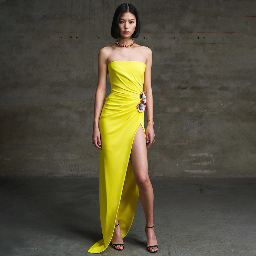 yellow dress babyboo Whitney Maxi Yellow Bridesmaid Dresses  Babyboo