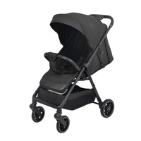 Poussette bébé universelle légère en alliage d'aluminium à 4 roues silencieuses, pliable d'une seule main, inclinable, portable, pour voyage