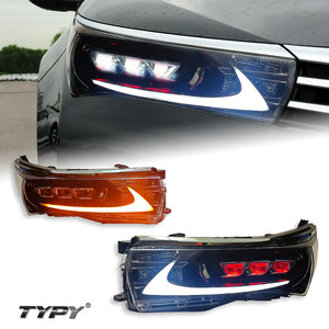 Pour Toyota Corolla 2014-2018, ensemble de phares 12V avec lentille laser modifiée, feux de jour LED et clignotants séquentiels - Product Image 1