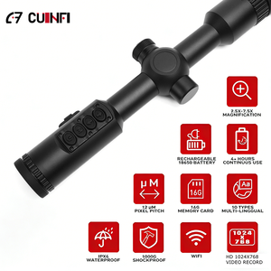 TGSX - Haute sensibilité - Alliage d'aluminium - Étanche - Objectif 25 mm/35 mm/50 mm - <span class=keywords><strong>Vision</strong></span> nocturne thermique 1800 m - 3x - Entièrement multicouche - Chasse - Product Image 6
