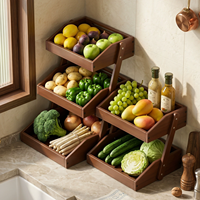 Panier de rangement pour légumes de comptoir de cuisine, étagère de rangement pour fruits de bureau, support de rangement pour légumes de comptoir de cuisine