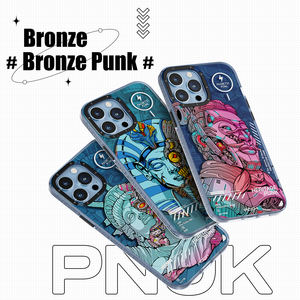 Rockrock — étui de protection sans fil, pour iPhone 13, séries Punk, Style roi tu, Impression populaire, charge sans fil - Product Image 5