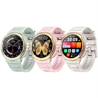 Reloj Inteligente K73 Redondo AMOLED de 340 mAh con Carátulas Personalizables, Aplicación Fitcloudpro, Medición de Temperatura y Presión, Pulsera Inteligente Deportiva