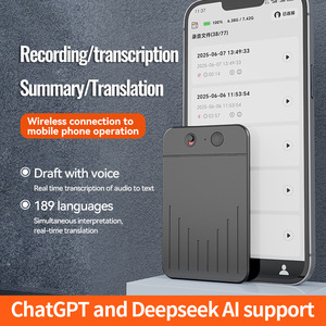 Chat GPT 5 Giọng nói kỹ thuật số WAV Hợp kim nhôm Kết nối không dây Điện thoại di động Dịch thuật đồng thời Dịch thuật thời gian thực - Product Image 3