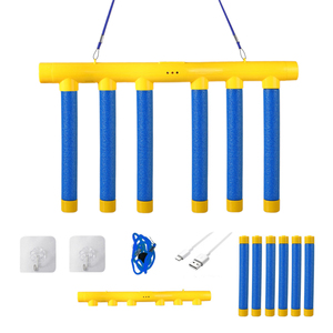 Jouet d'entraînement de réaction en plastique étanche pour enfants, avec bâtons suspendus bleus et jaunes, pour le développement de la vitesse et des capacités manuelles, adapté aux 3-16 ans - Product Image 2
