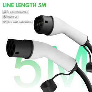Cable de Carga Eléctrico Tipo <span class=keywords><strong>2</strong></span> <span class=keywords><strong>STAR</strong></span>, Doble Conector, 5 Metros, para Vehículos de Nueva Energía, 16A/32A, IP65, 7-22kW, para el Mercado Europeo - Product Image 3
