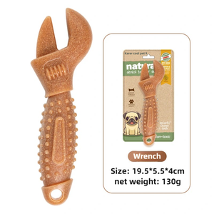 Jouets à mâcher en forme de brosse à mélange de <span class=keywords><strong>bois</strong></span> de haute qualité jouet à mâcher pour chien comprimé au bicarbonate de soude avec conception de pince écologique renforcée - Product Image 4