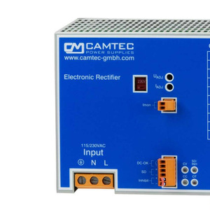 Cargador de Baterías Camtec CPS de 480W 1000W con Salida de CC, Soporte de Carga Industrial para Riel DIN - Product Image 2