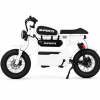 Vélo électrique urbain tendance pour les trajets quotidiens avec sacoche de cadre, batterie au lithium, moteur de moyeu arrière 400W, cadre en acier à haute teneur en carbone pour adultes