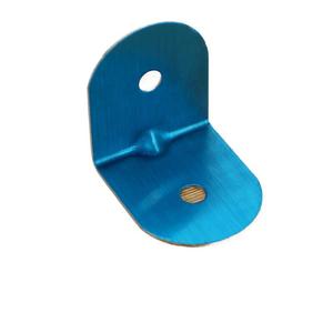 Support d'angle en acier inoxydable en forme de L à 90 degrés pour connecteurs de cloisons de toilettes, finition polie durable - Product Image 1