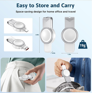 2024 caricatore senza fili portatile con il tipo porta USB OVP orologio magnetico caricatore per Samsung per Galaxy Watch <span class=keywords><strong>3</strong></span>/4/5/6/7 1/<span class=keywords><strong>2</strong></span> attivo - Product Image 6