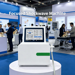 เครื่องช็อคเวฟเพื่อสุขภาพร่างกายสำหรับโรงพยาบาลสัตว์ ใช้งานได้อย่างมืออาชีพ ความถี่ 1-10Hz ระยะการรักษา 0-66 มม. ที่เชื่อถือได้ - Product Image 1