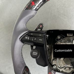 Volant en fibre de carbone forgé rouge avec Konb adapté pour <span class=keywords><strong>Audi</strong></span> RS <span class=keywords><strong>Sport</strong></span> S5 A4 B8 B9 RS5 <span class=keywords><strong>RS6</strong></span> A6 Q7 Q8 SQ7 RSQ7 RS3 RS4 A3 A5 - Product Image 3