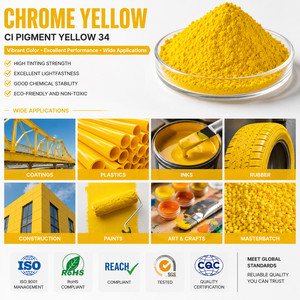 Chromate Pigment Yellow 34 CAS 1344-37-2 Medium Chrome Yellow for Plastic Rubber Paint - Product Image 4