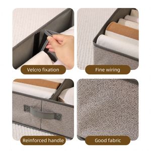 Household <b>Drawer</b> Organizer Non-Woven Fabric Storage Box Foldable Organizer Boxes <b>for</b> <b>Clothes</b> Jeans - Product Image 6
