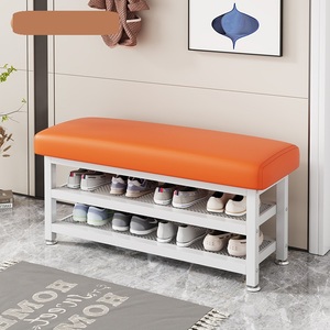 3 Tier <strong>Shoe</strong> <strong>Bench</strong> <strong>for</strong> Entry <strong>Bench</strong> with <strong>Shoes</strong> <strong>Storage</strong> Shelves Metal Mesh <strong>Shoes</strong> Rack - Product Image 5
