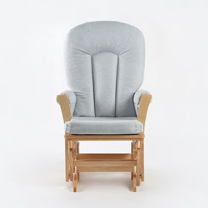 เก้าอี้ไม้แบบใหม่สำหรับพักผ่อนในบ้านเก้าอี้โซฟาพร้อมออตโตมันสำหรับห้องคลอดคุณแม่และเฟอร์นิเจอร์ห้องนั่งเล่น - Product Image 6