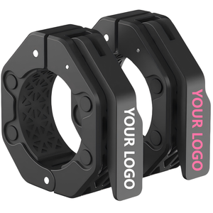 Abrazaderas de barra de bloqueo rápido estándar de 50mm de alta calidad, collares de levantamiento de pesas seguros y Clips de barra para entrenamiento - Product Image 1
