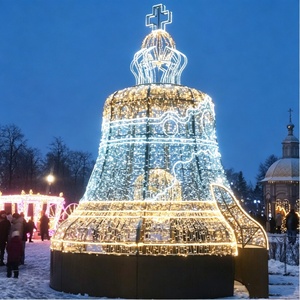 Nouvelle lampe LED géante imperméable à motif cloche pour la décoration extérieure de Noël dans les rues - Product Image 1
