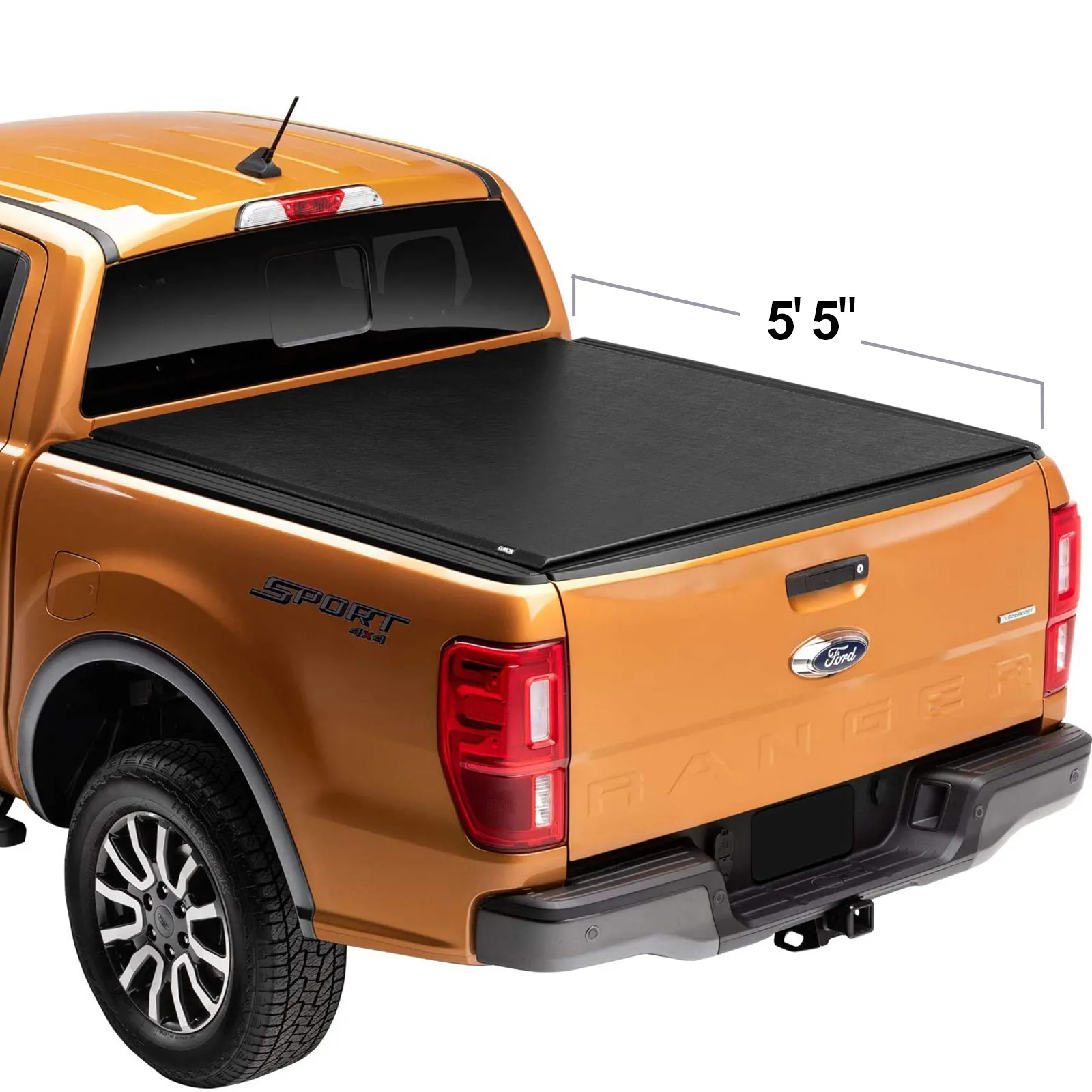 2021 Made in China Soft Roll Pickup bed tonneau cover 5.5 inch  xlt truck bed cover for ford ranger