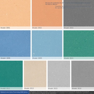 Suelo de PVC transparente específico para hospitales Adhesivo homogéneo Yodophor alcalino antiácido Suelo de clínica de laboratorio antibacteriano - Product Image 6