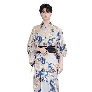 Collection Automne/Hiver 2025 – <span class=keywords><strong>Kimono</strong></span> Traditionnel <span class=keywords><strong>Japonais</strong></span> en <span class=keywords><strong>Soie</strong></span> pour <span class=keywords><strong>Homme</strong></span> – Tenue Formelle, Costume de Samouraï, Yukata, Robe de Chambre – Multicolore - Product Image 5