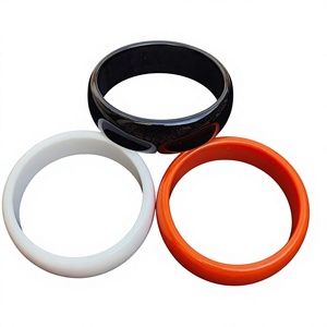Bracelets en silicone unisexes, style décontracté et sportif, blanc, noir, orange, bracelets colorés tendance - Product Image 1