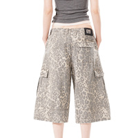 Pantalones Cargo Holgados con Estampado de Leopardo para Hombre, con Cordón Ajustable y Cierre en el Bajo, para Verano, al Aire Libre, Venta al Por Mayor, Personalizados