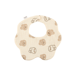 Buena calidad Xinyunzy 360 grados pétalo para niños recién nacidos bolsillo Drool toalla Clase A algodón seis capas gasa bebé babero - Product Image 6