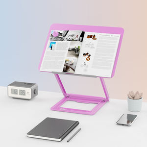 عرض خاص حامل كتاب محمول قابل للطي مع ارتفاع قابل للتعديل زاوية قراءة حامل كتاب للقراءة المريحة - Product Image 5