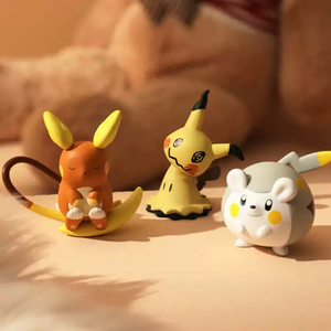 Figura de Anime 100% Original de Pokémon, Pikachu <span class=keywords><strong>Raichu</strong></span> con Ataque de Poder, Adorno Coleccionable de Escritorio, Juguete de Moda al por Mayor, Regalo - Product Image 4