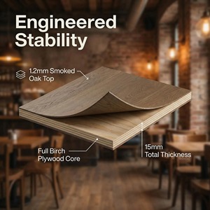 Suelo <span class=keywords><strong>de</strong></span> <span class=keywords><strong>roble</strong></span> ahumado vintage con base <span class=keywords><strong>de</strong></span> abedul macizo, diseño en espiga, superficie resistente a los arañazos, pintura a base <span class=keywords><strong>de</strong></span> agua, para sala <span class=keywords><strong>de</strong></span> estar, exterior y parque. - Product Image 3